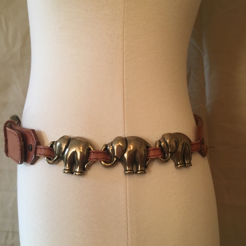 Liz Claiborne Accessories Elephant Leather Belt